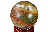 Polished Cherry Creek Jasper Sphere - China #116206-1